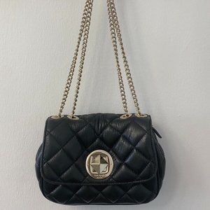 KATE SPADE - GOLD COAST CHRISTY SHOULDER/CROSSBODY BAG, BLACK & GOLD